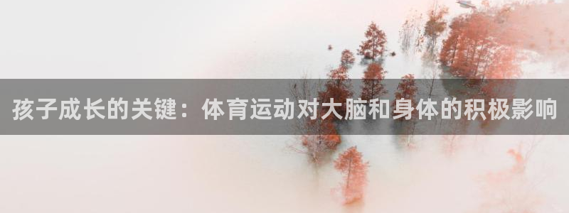 vsport体育官方正版app神州：孩子成长的关键：体育运动